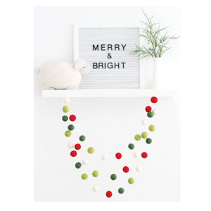 Merry & Bright Christmas Garland