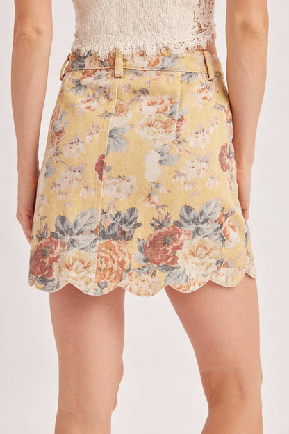 Golden Hour Denim Skirt