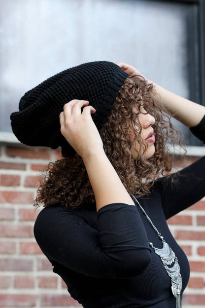 Warren Waffle Knit Slouch Beanie – Fall Collection