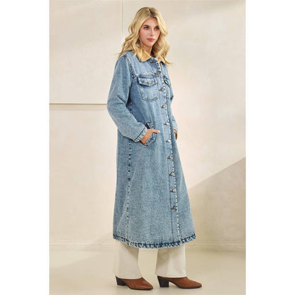 Colorado Lined Long Denim Jacket
