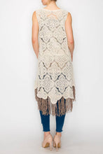 Load image into Gallery viewer, Karlyn Boho Fringe Vest- Natural