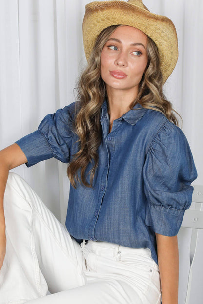 Tencel Chambray Top