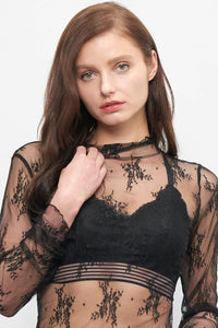 Lace Top- Rust or Black