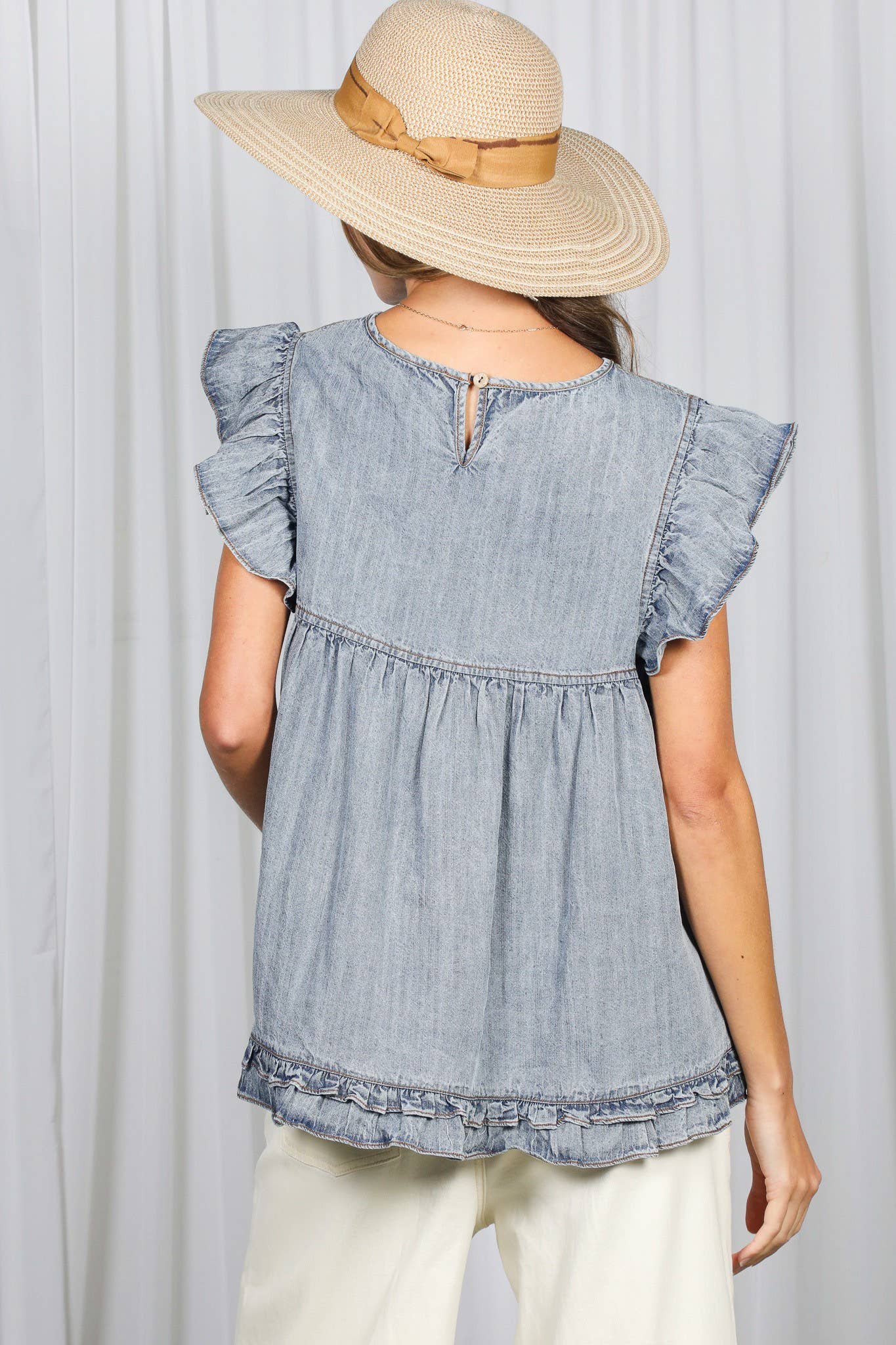 Chaney Chambray Top