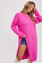 Load image into Gallery viewer, Loretta Sweater Dress - Hot Magenta Pink