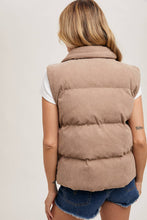 Load image into Gallery viewer, Hana Corded Puffer Vest