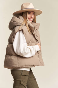 Carrin Hooded Puffy Vest