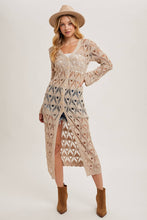 Load image into Gallery viewer, Charlene Button Down Crochet Cardigan