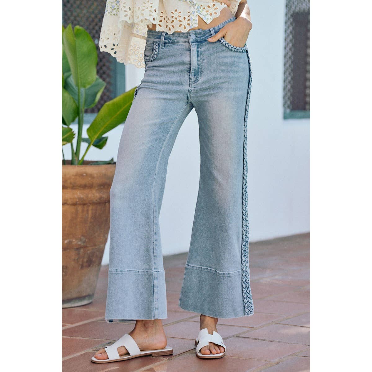 Carmen Braided Split Seam Jeans