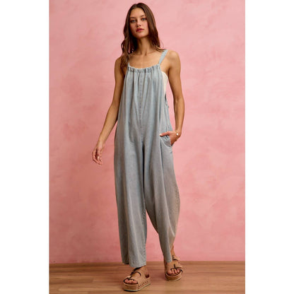 Tied & True Denim Romper