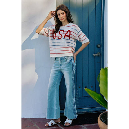 Carmen Braided Split Seam Jeans