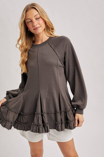 Frenchie Ruffle Top