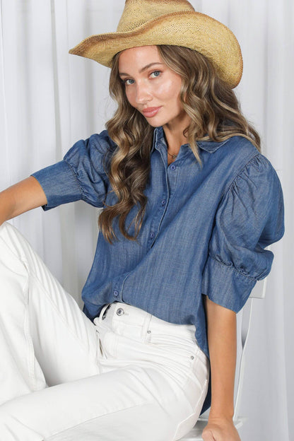 Tencel Chambray Top