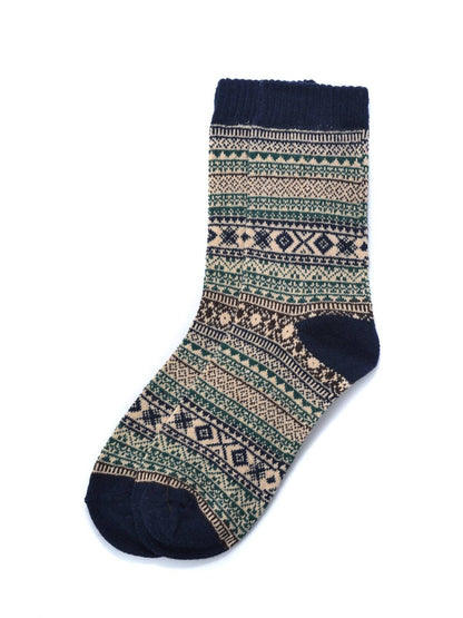 Jewel Tone Bohemian Wool Blend Socks