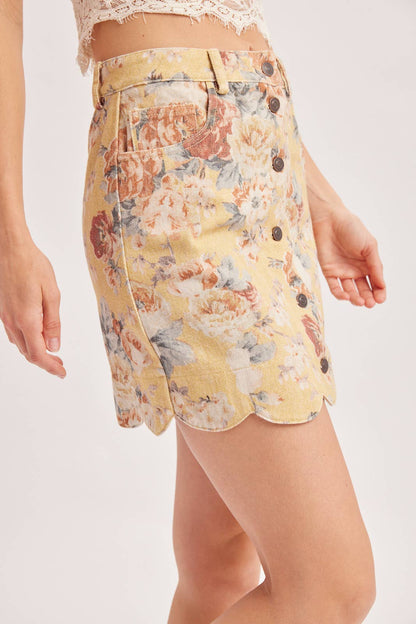 Golden Hour Denim Skirt