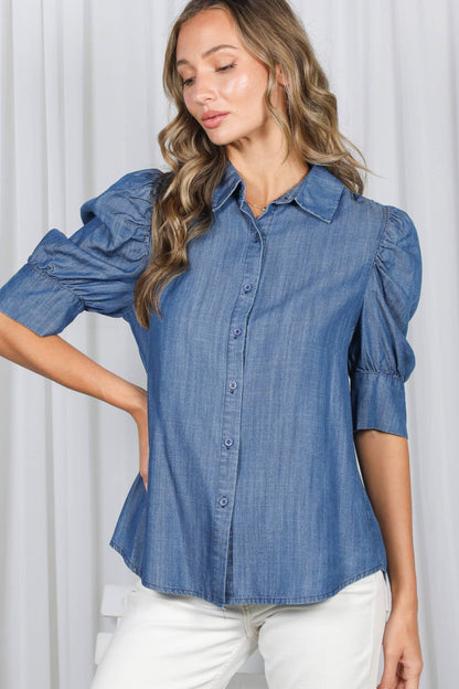 Tencel Chambray Top