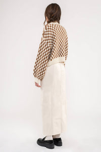 Blair Check & Stripe Cardigan