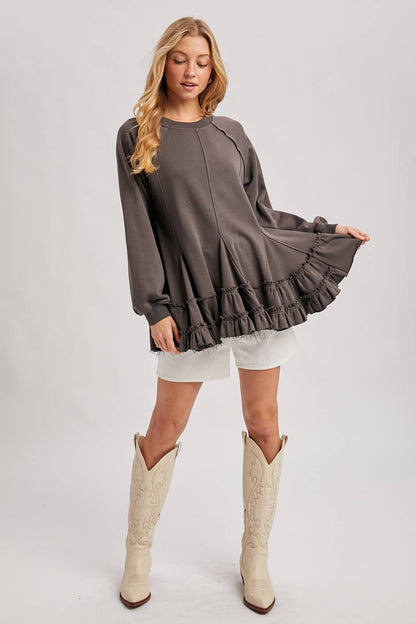 Frenchie Ruffle Top