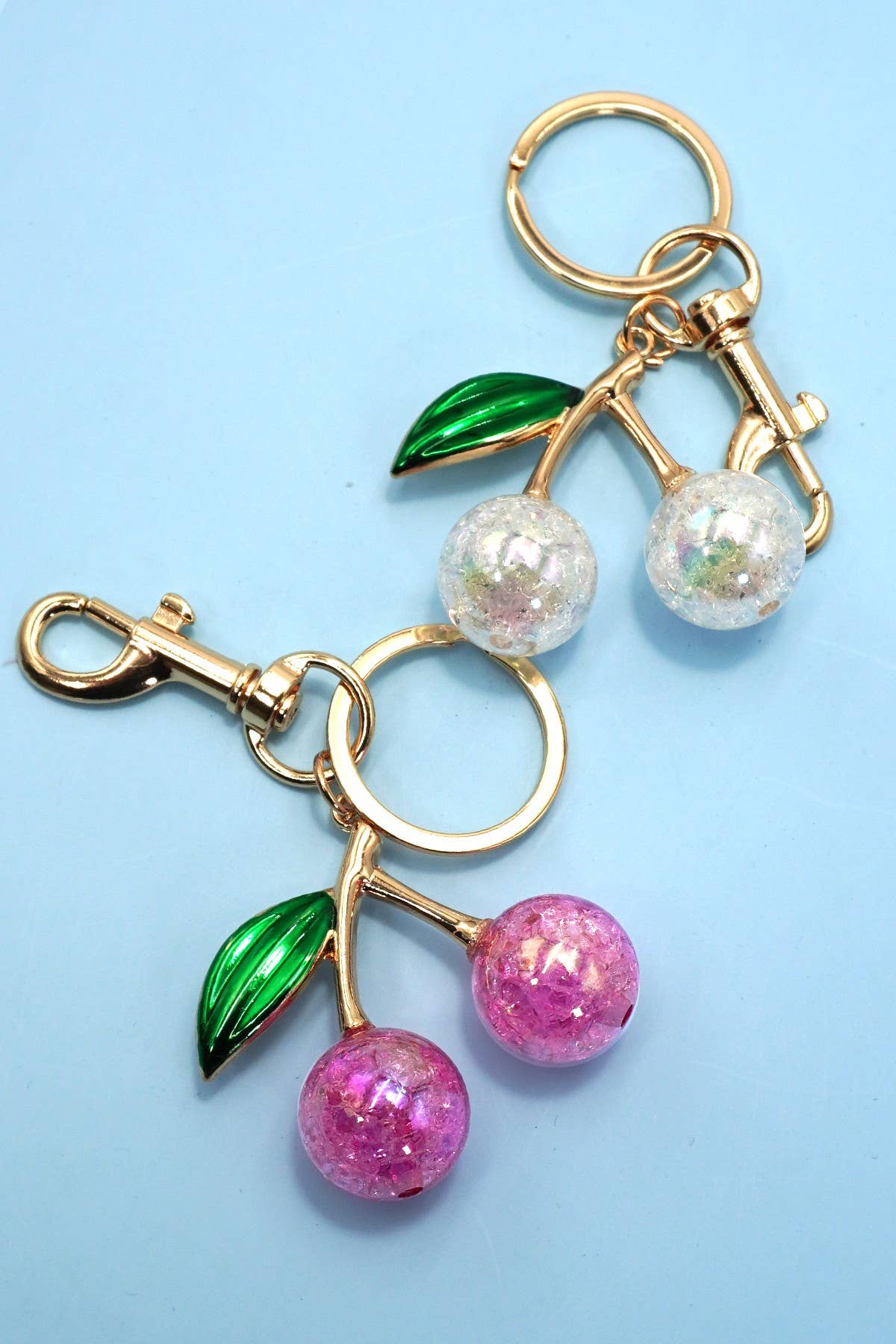 Pearlie Cherry Drop Key Chain