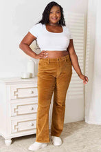 Load image into Gallery viewer, Judy Blue Cami Boot Cut Corduroy Pants- Camel