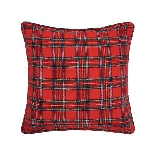 Arlington Red Plaid Pillow