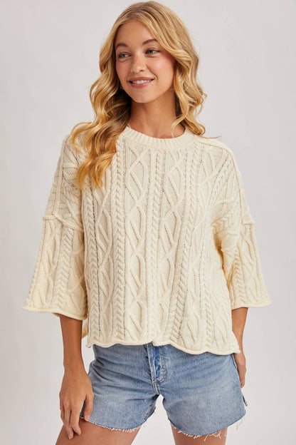 Clarice Cable Knit Sweater
