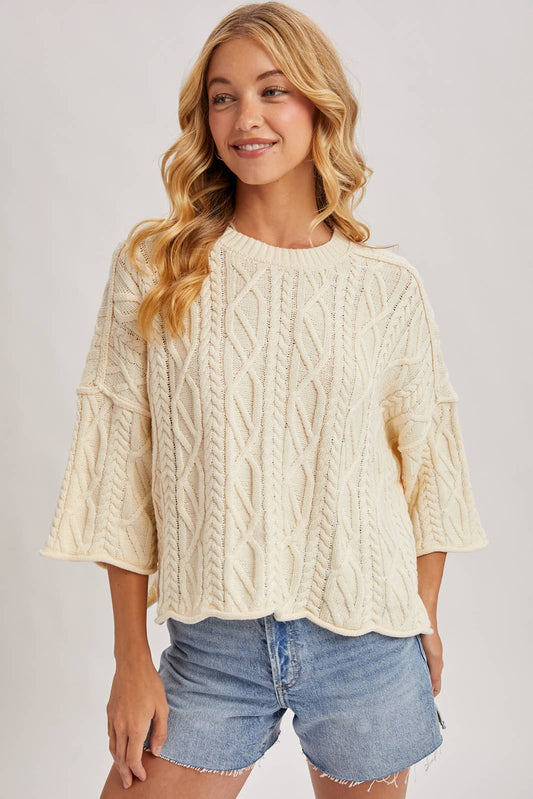 Clarice Cable Knit Sweater