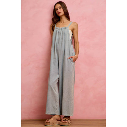 Tied & True Denim Romper
