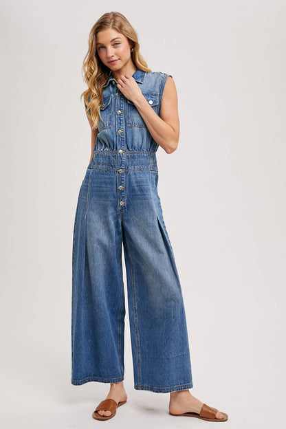 Not Your Basic Denim Jumpsuit