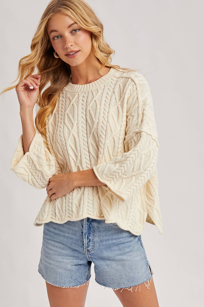Clarice Cable Knit Sweater