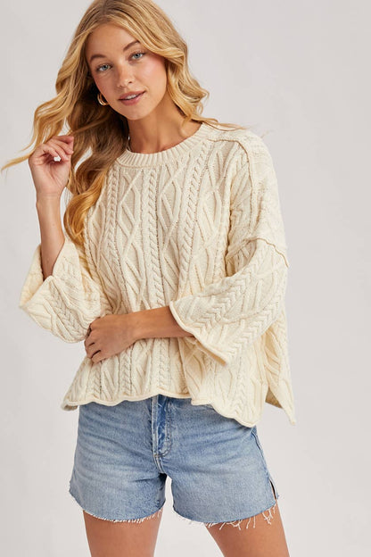 Clarice Cable Knit Sweater