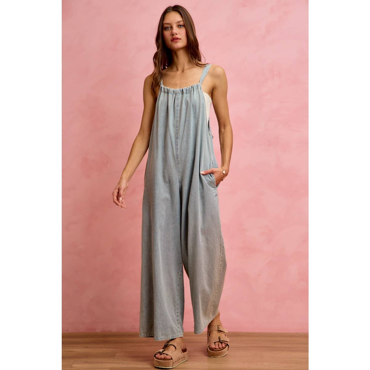 Tied & True Denim Romper