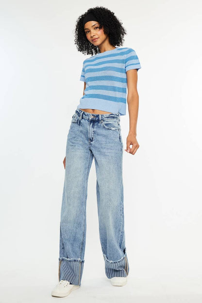Kancan Jax Wide Cuffed Denim