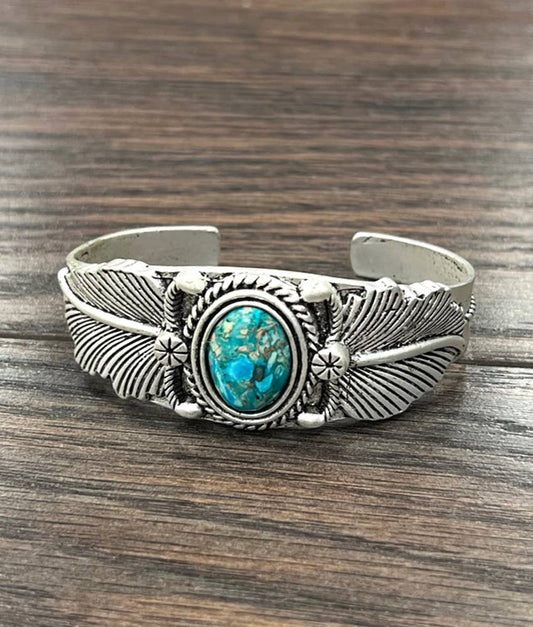 711428, Navajo Gemstone Cuff Bracelet