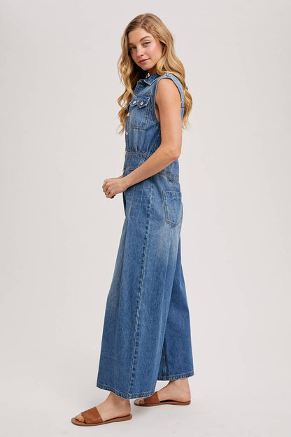 Not Your Basic Denim Jumpsuit