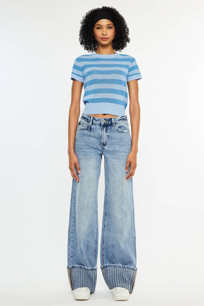 Kancan Jax Wide Cuffed Denim
