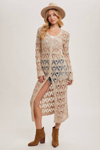 Load image into Gallery viewer, Charlene Button Down Crochet Cardigan