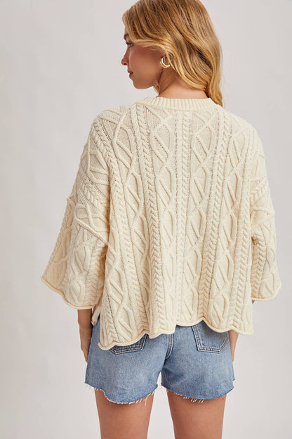 Clarice Cable Knit Sweater