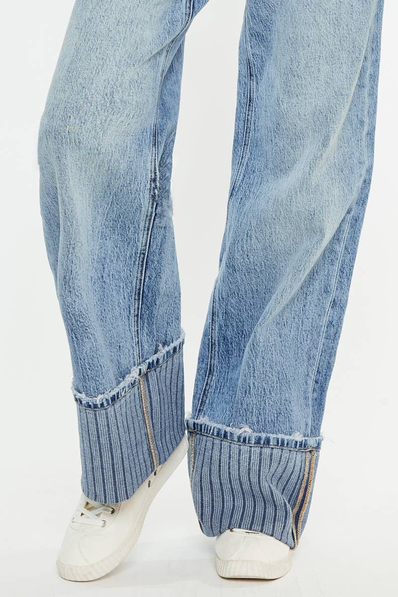 Kancan Jax Wide Cuffed Denim