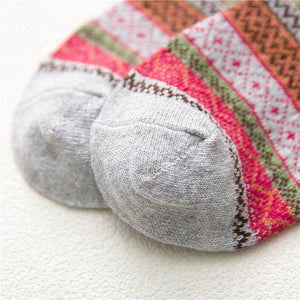 Bohemian Style Wool-Blend Socks