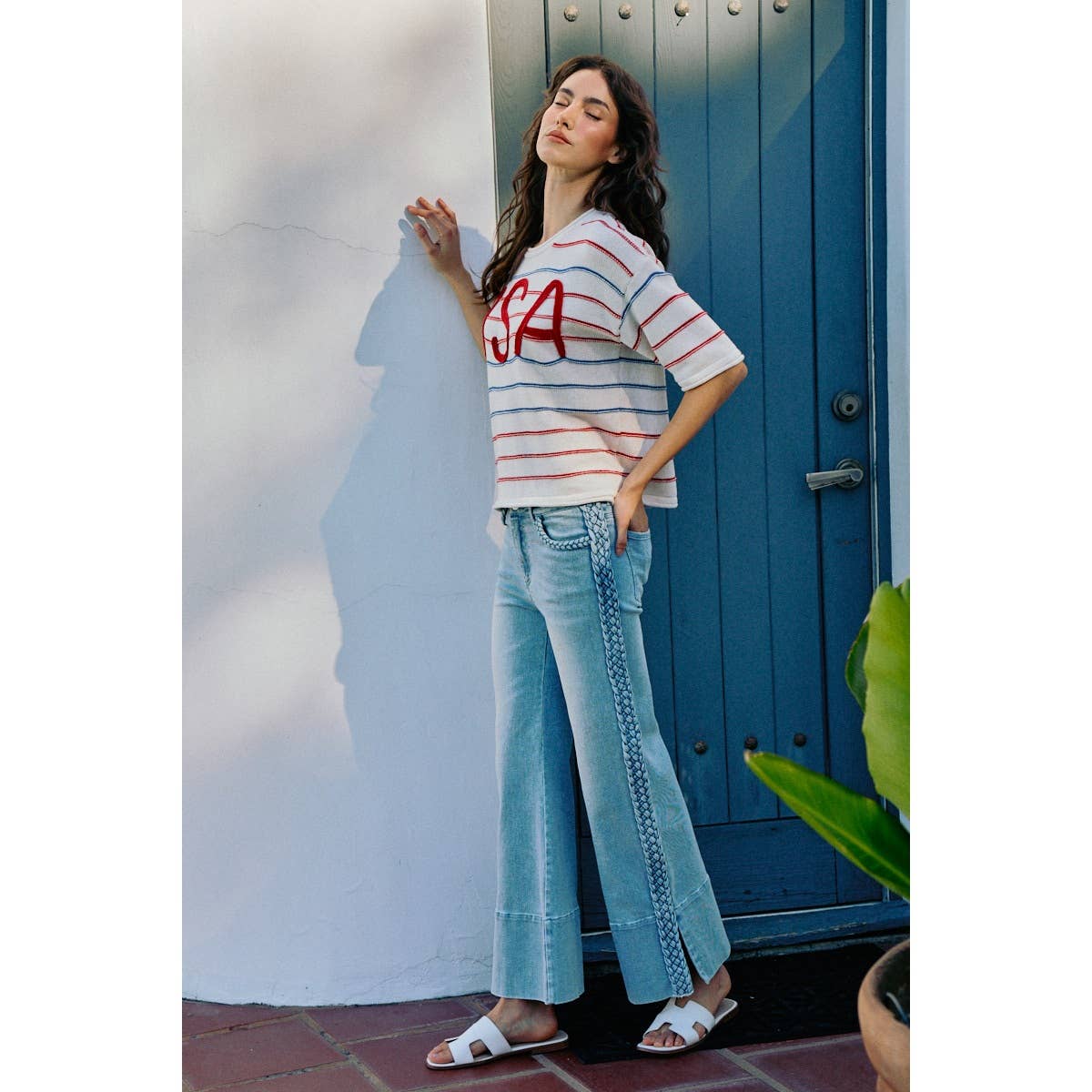 Carmen Braided Split Seam Jeans