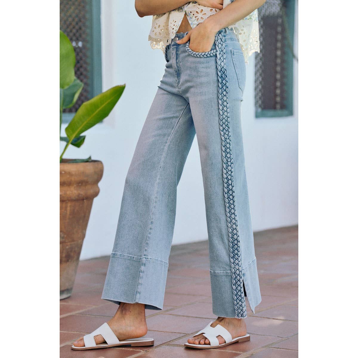 Carmen Braided Split Seam Jeans