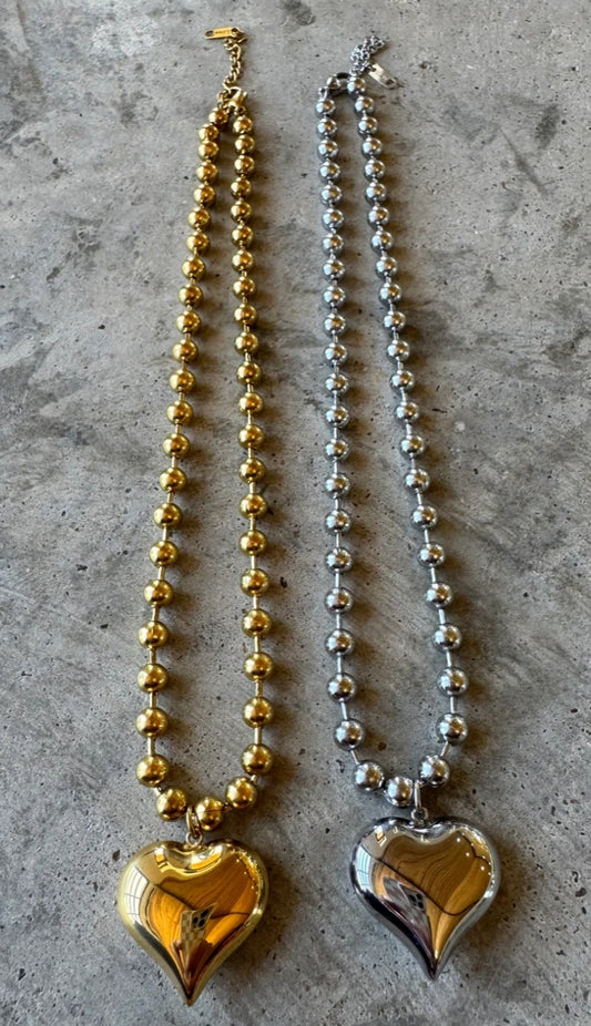 Heart Ball Chain