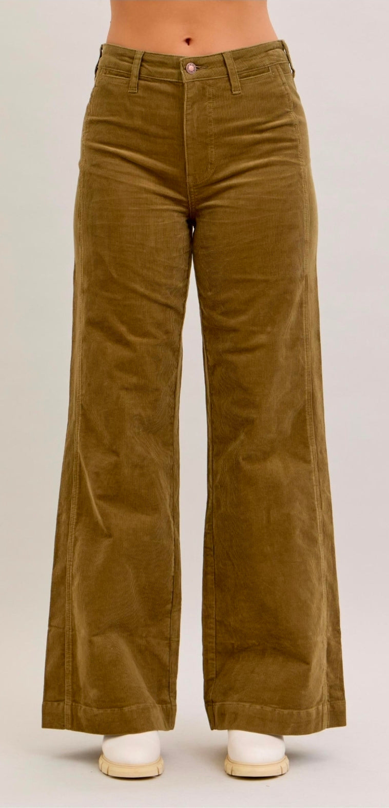 Judy Blue Kensie Corduroy-Olive