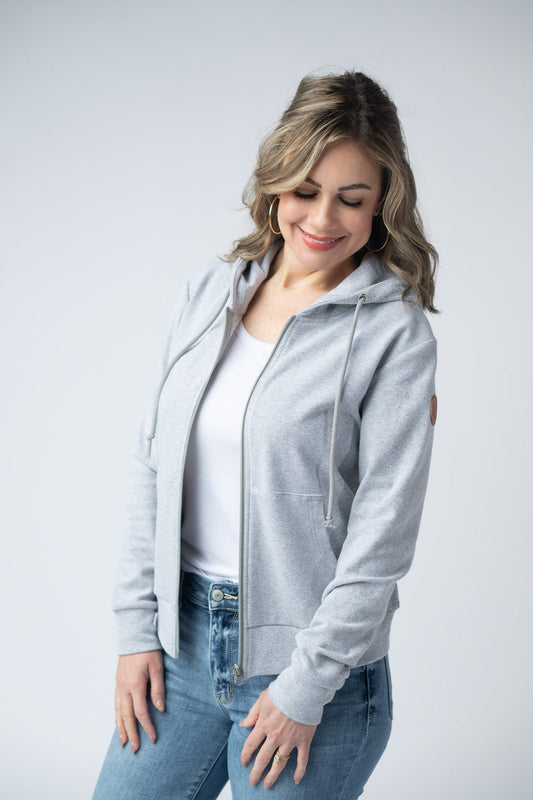 MM Full Zip- Grey