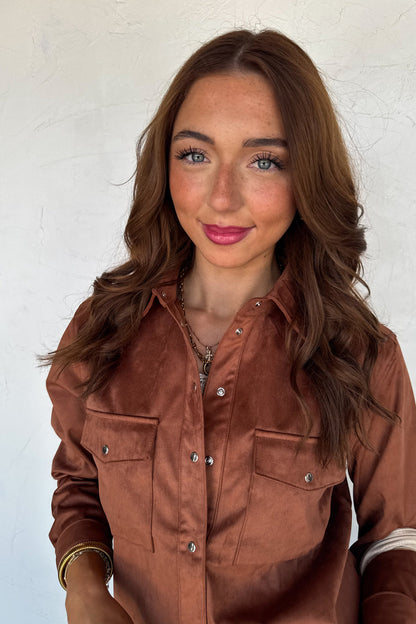 Mazy Suede Top