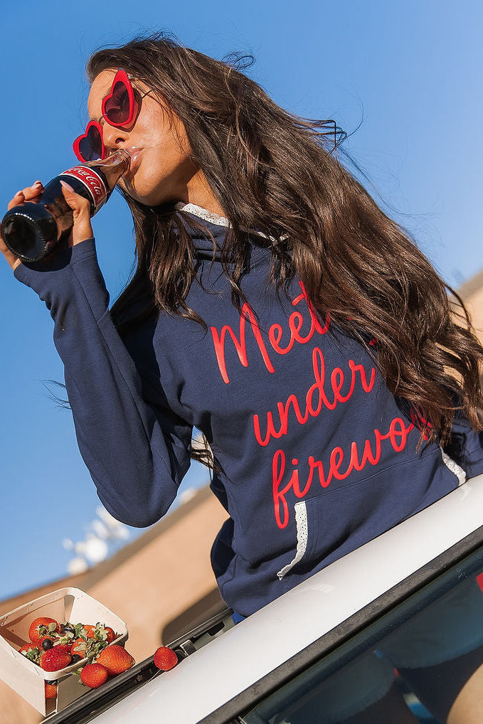 Ampersand Under The Fireworks University Hoodie