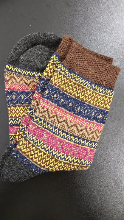 Bohemian Style Wool-Blend Socks