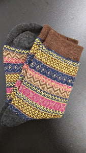 Bohemian Style Wool-Blend Socks