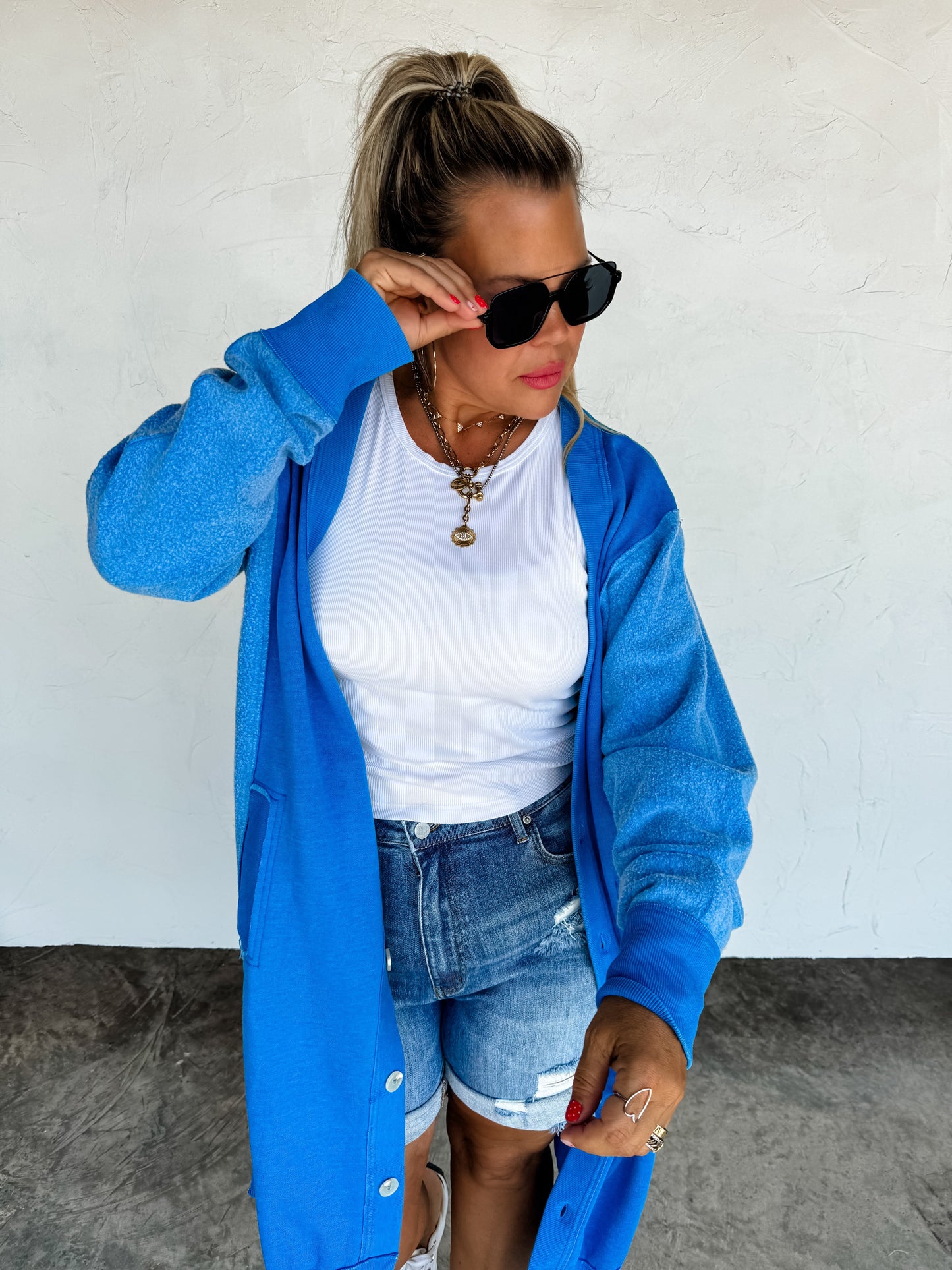Fall Desi Sweatshirt Cardigan